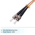thumbnail image 3 of Unique Bargains 3 Meters 9.8Ft Fiber Patch Cable Multimode ST-ST OM1 LSZH Fiber Optic Jumper Orange For Network Transceiver,1Pcs, 3 of 6