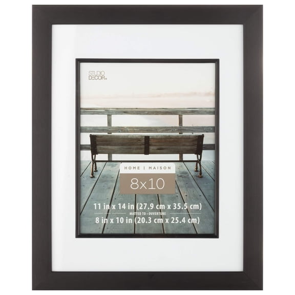 Studio Decor Home Black Studio Frame with Mat