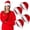 Red-4 PACK, variant on AGCAN 2 Pack Christmas Hat, Santa Hat Holiday Hat for Adults Unisex Women Men Comfort Extra Thicken Velvet Long Fur Xmas Hat for New Year Festive Party Supplies