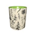 thumbnail image 2 of Hand Drawn Forest Coffee Mug Fun Custom Ceramic Mugs 11oz Green, 2 of 5