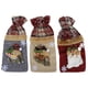 thumbnail image 2 of Funda para botella de champán, 3 piezas, diseño de cuadrícula, de lino, para botella de vino, bolsa multifuncional para botella de vino, 2 of 12