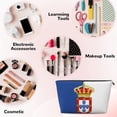 thumbnail image 4 of Portugal Alternative Flag Small Purse Organizer Zipper Cosmetic Handbag Tote Pouch For Women, 4 of 7