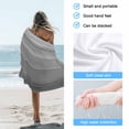 thumbnail image 4 of Beach Towel Grey Wood Grain Bath Pool Towels Ombre Wooden Stripe Absorbent Beach Towel Soft Large Quick Dry Lightweight Camping Travel Sports Yoga Gym Swim Towels for Adult 35x70 Inch, 4 of 9
