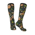 thumbnail image 4 of Balery Funny Sloths In The Forest Printed Novelty Socks Men's Women's Crew Socks Sports Socks Knee High Socks Cotton Socks Quirky and Cool Socks, 4 of 9