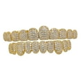 thumbnail image 4 of Parrilla bucal brillante de hip hop, suministros para cosplay, decoración, disfraz de rapero, parrilla dental Oro, 4 of 9