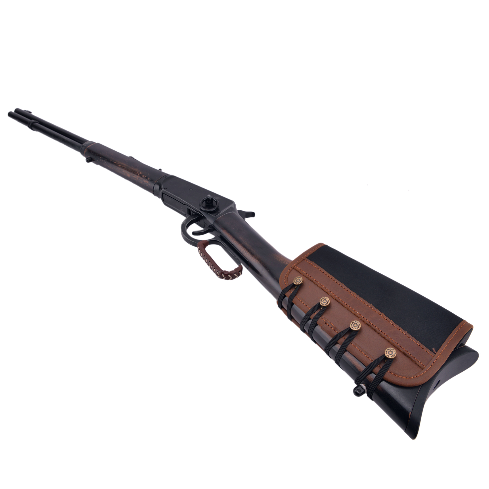 Leather Rifle Shotgun Buttstock Cover Non-slip Cheek Rest Pad Recoil Pad Ambidextrous