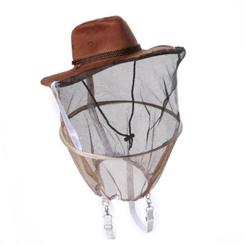 Beekeep Beekeeper Cowboy Hat Mosquito Bee Insect Net  Face Head Protector_chZ-ca 