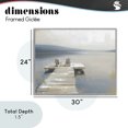 thumbnail image 4 of Stupell Industries Traditional Adirondack Chairs on Pier Gray Framed Giclee Art, 30 x 24, by Kim Curinga, 4 of 8