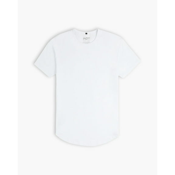 Origin Curved Crew T-Shirt: White