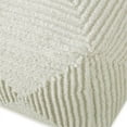 thumbnail image 4 of Uttermost Sovanna Geometric Coastal Wool and Cotton Pouf in Ivory, 4 of 5