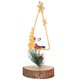 thumbnail image 5 of Adorno navideño Sincero Papá Noel Metal Madera Trípode, 5 of 9