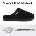 LongBay Women’s Soft Flannel Memory Foam Slippers Slip on House Shoes