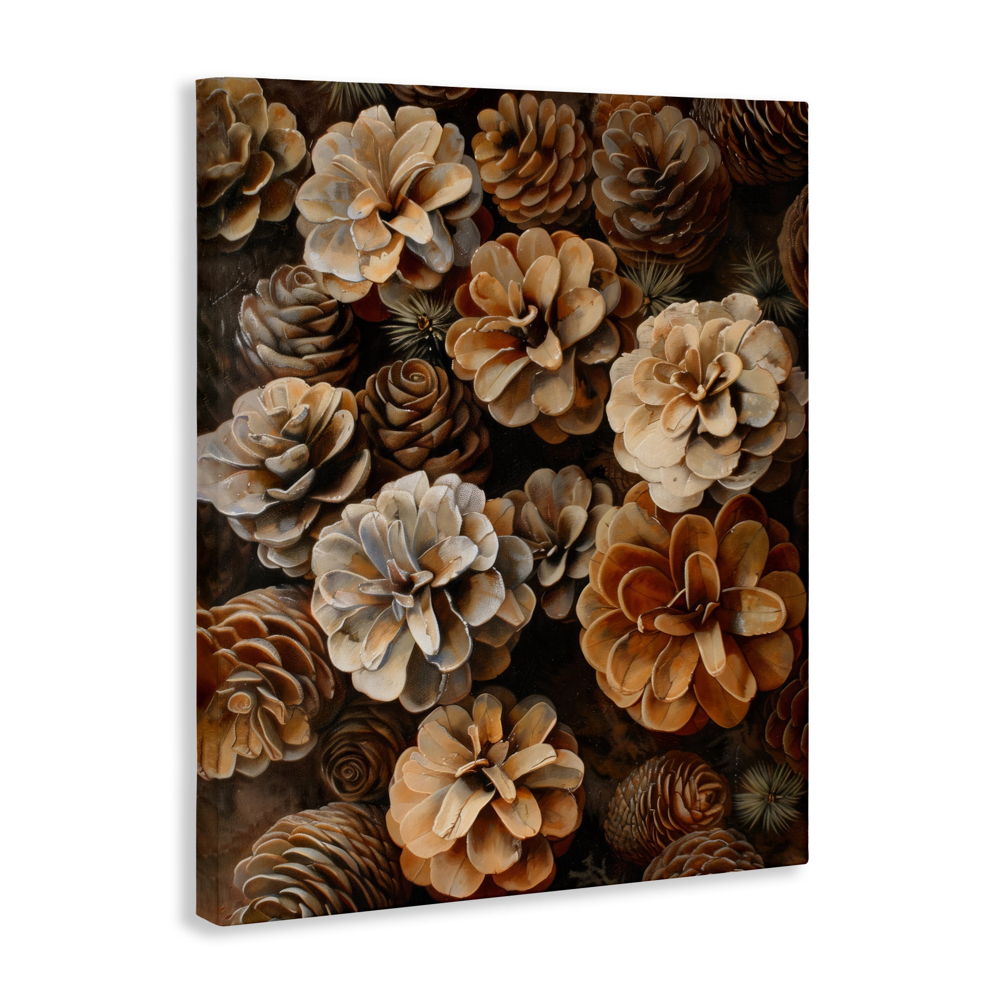 Stupell Industries Pinecone Arrangement Rustic Botanicals Canvas Wall Art, design by Creative Studio