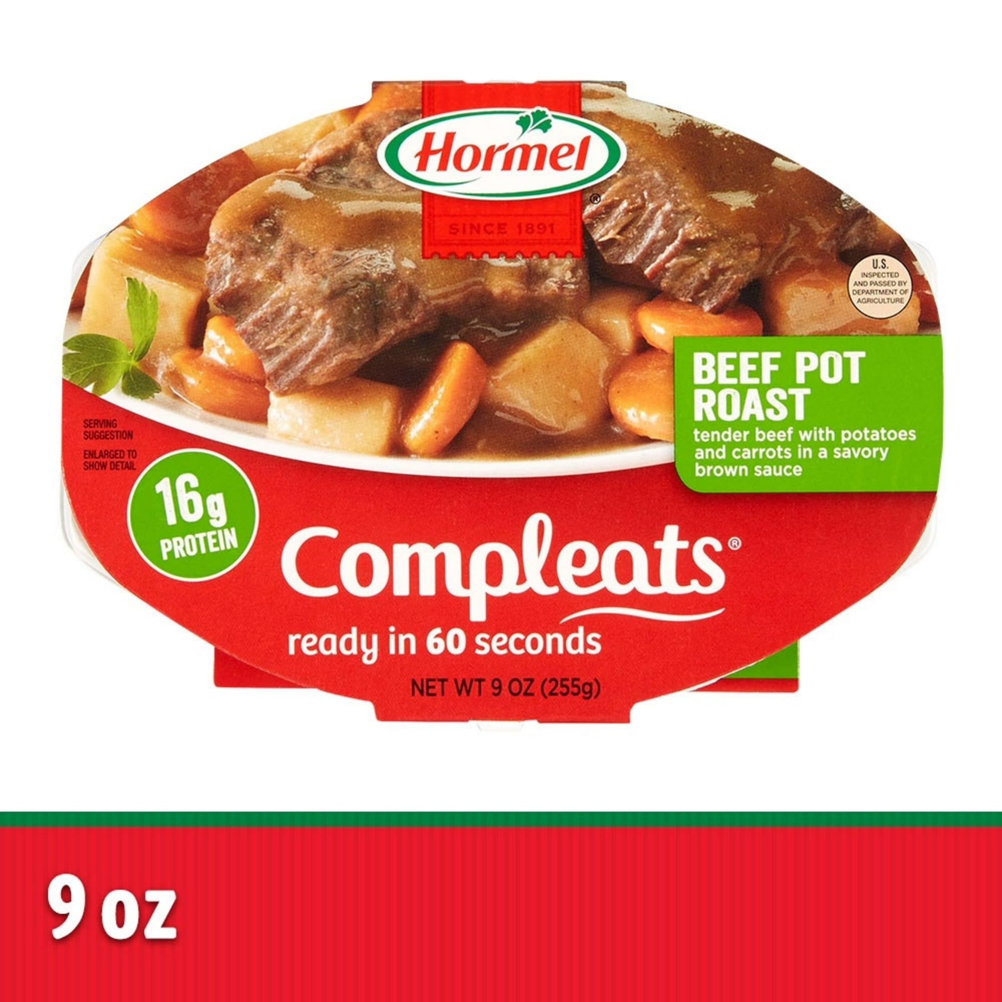 HORMEL COMPLEATS Beef Pot Roast 9 oz Plastic Tray (Pack of 5)