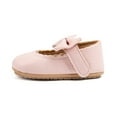 thumbnail image 4 of Bonario Baby Girls Dress Shoes Infant Mary Jane Bowknot Flats None-Slip Sole Princess Shoes for Newborn 3-18 Months, 4 of 9