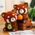 thumbnail image 1 of Juguetes de peluche de mapache con frutas para niñas, muñecos de peluche de animales suaves, Panda pequeño, regalo de cumpleaños, decoración Kawaii411, 1 of 5