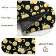 thumbnail image 6 of 6'x9' Area Rugs, Summer Lemon Indoor Outdoor Area Rug for Living Room Bedroom, Country Fruit Leaf Black Watercolor Washable Bathroom Rugs Kitchen Floor Carpet Mats Home Decor Aesthetic, 6 of 8