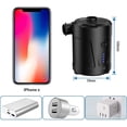 thumbnail image 2 of Inflatable Mattress Inflator, Electric Air Pumps Inflator, Inflatable Mattress Pump Deflator Tiny Pump with 4000mAh Battery for Boat, Inflatable Pool, Bed Mattress, Camping, 2 of 4