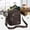 Brown, variant on lulshou Sling Bag Six Layer Zipper Single Shoulder Messenger Bag Business Bag Wallet