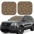 thumbnail image 2 of Uemuo Fox And Mushroom Printed 2 PCS Car Windshield Sun Shade, Auto Sun Heat and UV Rays Blocker, Foldable Automotive Front Window Sunshade Protector, 2 of 7