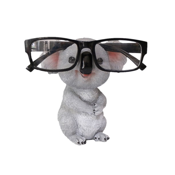 Naiovety Lindo Animal soporte para gafas estante divertido Koala gafas de sol soporte de exhibición tamaño resina encantadora decoración Decoración del hogar