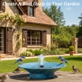thumbnail image 7 of 12.6" Bird Baths for Outdoors, Bird Bath Fountains Solar Power, Hummingbird Bath Fountain, Solar Bird Bath Fountain for Garden Patio Decor(Blue), 7 of 7