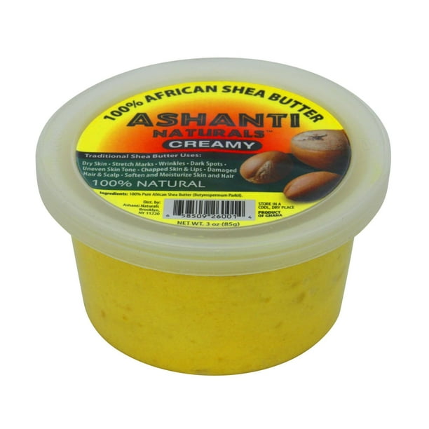 Ashanti Naturals Shea Butter Raw, Creamy Unrefined Shea Butter for