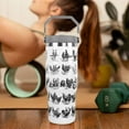 thumbnail image 6 of Steel Tumbler with Straw Vertical Handle Ice Flow Flip Tumbler 30 oz, Chicken Tumbler Insulated Water Bottle Easy for Carry, Good for Home/Office, Better for Travel/Car/Camp, 6 of 6