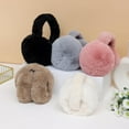 thumbnail image 3 of Winter Warm Ear Muffs for Women Foldable Earmuffs Fluffy Soft Ear Warmers, Warm Ear Covers for Cold Weather, 3 of 5