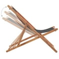 thumbnail image 6 of vidaXL Beach Sling Patio Chair Folding Deck Chair Fabric and Wooden Frame, 6 of 56