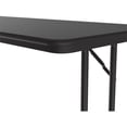 thumbnail image 2 of Correll 3/4" High Pressure Folding Seminar Table with Off-Set Leg Black Granite, 2 of 3