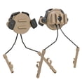 thumbnail image 2 of Adaptador de riel para casco, soporte para asiento de cabeza, juego de 1 par de adaptadores de riel para auriculares tácticos Caqui, 2 of 9