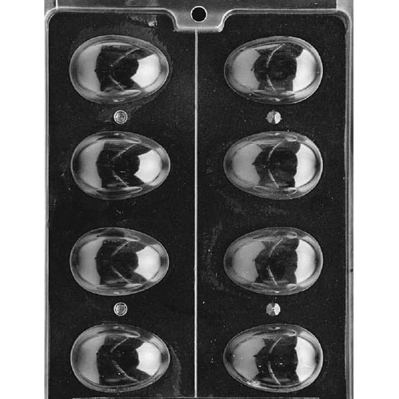 Grandmama's Goodies E420 3D Plain Egg EasterChocolate Candy Soap Mold with Exclusive Molding Instructions