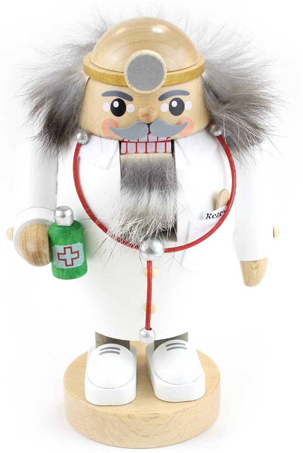"ISDD German nutcracker doctor, height 19 cm/8 inch, original