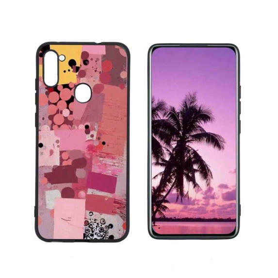 Compatible with Samsung Galaxy A11 Phone Case, Photo-Collage-Cute-Abstract-Art-12 Case Silicone Protective for Teen Girl Boy Case for Samsung Galaxy A11