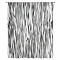 thumbnail image 2 of Black White Lines Sheer Curtains 84 Inches Long, Retro Stripes Texture Minimalist Art Light Filering Curtains, Breathable Simi Curtain Privacy Drapes for Living Room Bedroom Window Treatment, 2 of 9