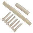 thumbnail image 1 of Creatine Portable 6 String Bridge Pins Saddle Nut Acoustic Cattle Tailpiece For Acoustic Quality, 1 of 5