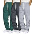 thumbnail image 2 of TOWED22 Men's Lightweight Sweatpants with Pockets Open Bottom Athletic Pants for Workout,Jogging,Gym,Running,Training(Dark Green,3XL), 2 of 8