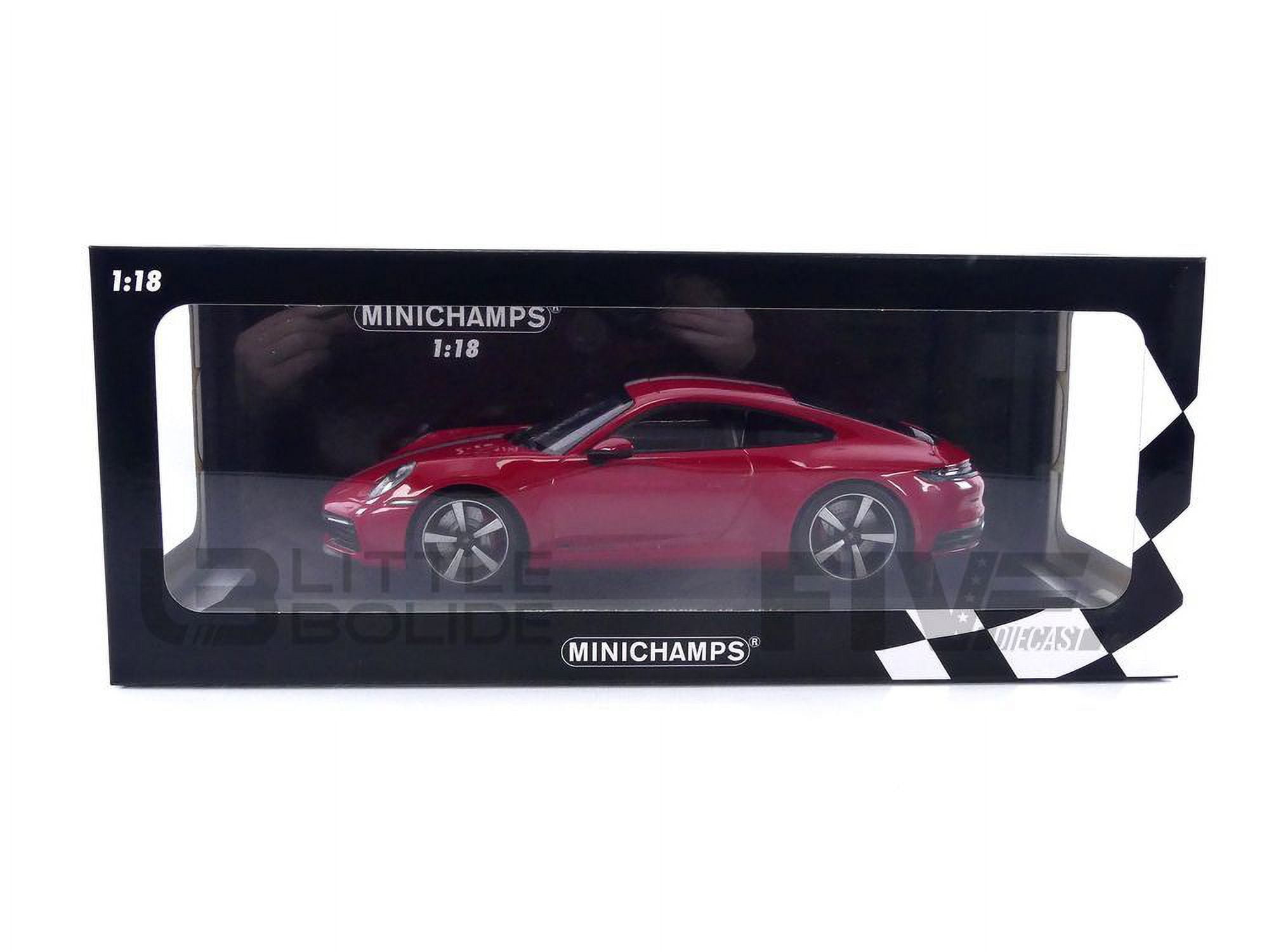 Minichamps 2019 Porsche 911 992 Carrera 4S Coupe Carmine Red w 