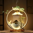 thumbnail image 7 of Practisol Buddha Tabletop Water Fountains Indoor Waterfall Fountains Buddha LED Light Ring Backflow Incense Burner Mist Pump Indoor Zen Relaxation for Office, Living Room, or Bedroom, 7 of 7