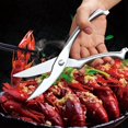 thumbnail image 4 of Ciseaux de Cuisine en Acier Inoxydable pour Volaille et Poisson, 4 of 8