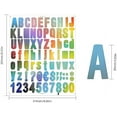 thumbnail image 3 of GLOBLELAND 20Sheets Letter Stickers Alphabet Number Stickers Capital Small Font Full Alphabet Stickers Self Adhesive, 3 of 6