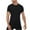 Black, variant on AHTJRT Mens Slim Fit Short Sleeve Athletic Quick Dry Workout Undershirt Base TShirts Black 2XL