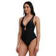 thumbnail image 4 of BCBG Paris Women's Adjustable Keyhole One Piece, 4 of 5