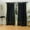 Black, variant on Tab Top Sheer Sari Curtains 43"W x 108"L matching tiebacks- Handcrafted Black Indian Drapes Unlined for light & airy ambience Perfect for Living/Bedroom/Dining Room Sold in Pairs