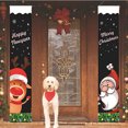 thumbnail image 1 of Letrero Navideño Hot6sl para Porche Papá Noel y Muñeco de Nieve Carteles Colgantes de Feliz Navidad, 1 of 4