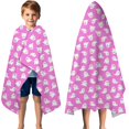 thumbnail image 3 of Cute Halloween Ghosts Pattern Hooded Bath Towel，50"x30" for Ages 3 To 12 Kids, Quick Dry Lightweight Soft Microfiber Hood Beach Towel Cover Up for Kids, 3 of 7