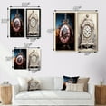 thumbnail image 4 of Designart "Clock Eternal beauty" Fashion Framed Wall Art Set Of 2 - Gold Fashion Framed Wall Art Set Of 2, 4 of 7