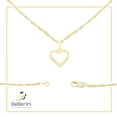 thumbnail image 7 of BEBERLINI Women Heart CZ Pendant Necklace Set 14K Gold Filled Rope Chain Jewelry 20", 7 of 7