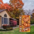 thumbnail image 5 of Fall Welcome Pumpkins Football Love Heart Maple Leaves Autumn Garden Flag Yard Flag 12x18 Inch Double Sided Small Mini Yard Outdoor Outside Farmhouse Holiday Decoration, 5 of 6